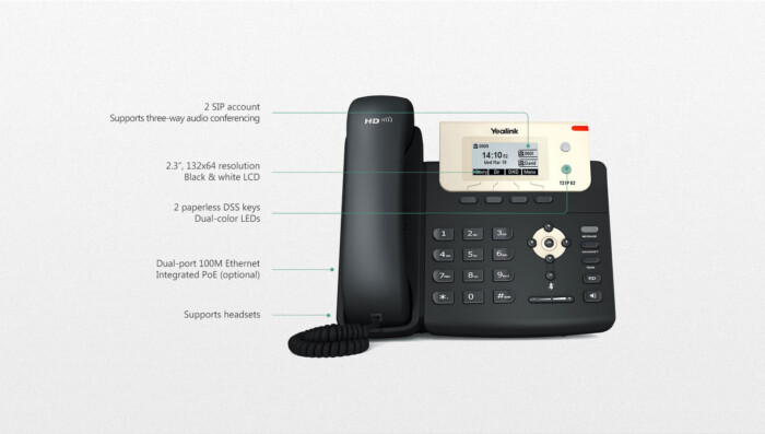 YeaLink: SIP-T-21P Entry Level IP Phone With POE – SkyNet Solutions LB LTD
